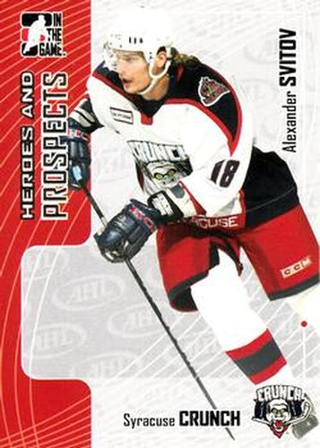 #106 Alexander Svitov - Syracuse Crunch - 2005-06 In The Game Heroes and Prospects Hockey