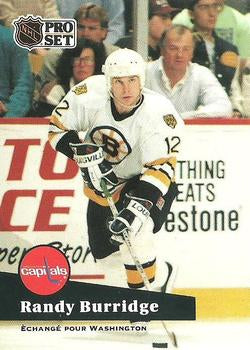 #4 - Randy Burridge - Washington Capitals - 1991-92 Pro Set French Hockey
