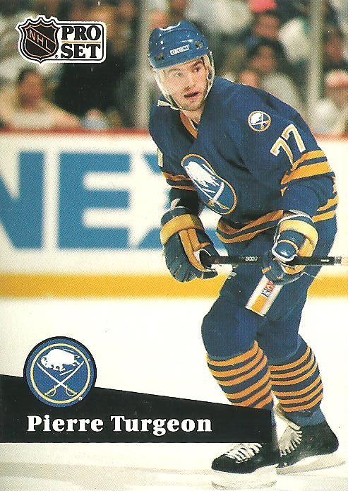 #15 - Pierre Turgeon - Buffalo Sabres - 1991-92 Pro Set French Hockey