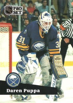 #21 - Daren Puppa - Buffalo Sabres - 1991-92 Pro Set French Hockey