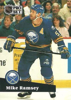 #25 - Mike Ramsey - Buffalo Sabres - 1991-92 Pro Set French Hockey