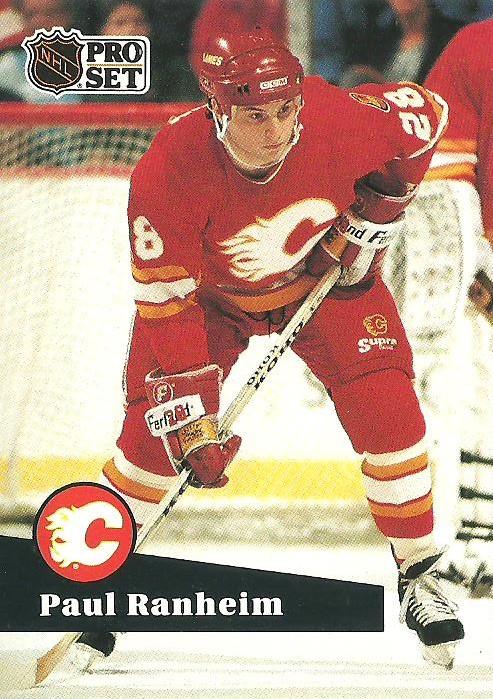 #31 - Paul Ranheim - Calgary Flames - 1991-92 Pro Set French Hockey