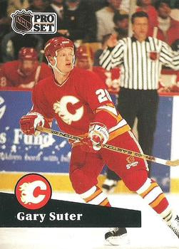 #32 - Gary Suter - Calgary Flames - 1991-92 Pro Set French Hockey