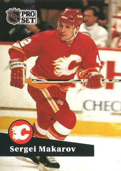 #39 - Sergei Makarov - Calgary Flames - 1991-92 Pro Set French Hockey
