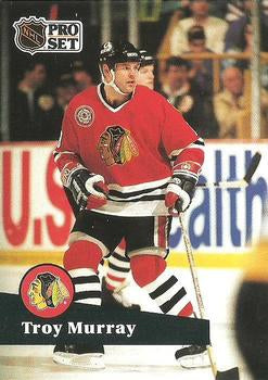 #46 - Troy Murray - Chicago Blackhawks - 1991-92 Pro Set French Hockey
