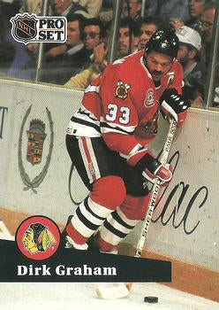 #51 - Dirk Graham - Chicago Blackhawks - 1991-92 Pro Set French Hockey