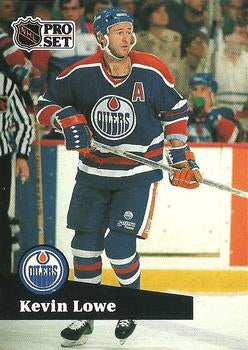 #76 - Kevin Lowe - Edmonton Oilers - 1991-92 Pro Set French Hockey