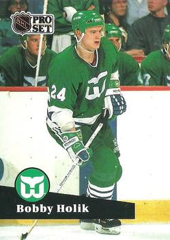 #79 - Bobby Holik - Hartford Whalers - 1991-92 Pro Set French Hockey