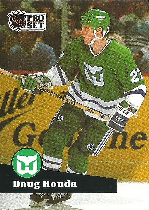 #81 - Doug Houda - Hartford Whalers - 1991-92 Pro Set French Hockey