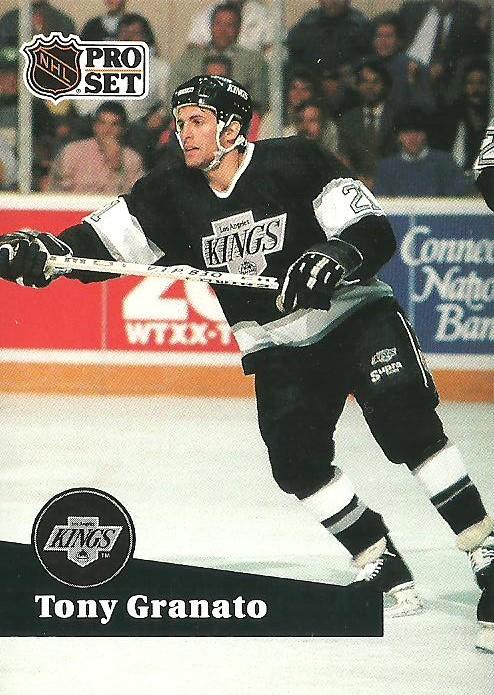 #98 - Tony Granato - Los Angeles Kings - 1991-92 Pro Set French Hockey