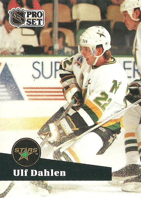 #106 - Ulf Dahlen - Minnesota North Stars - 1991-92 Pro Set French Hockey