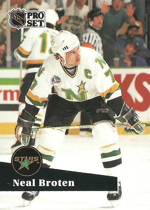 #112 - Neal Broten - Minnesota North Stars - 1991-92 Pro Set French Hockey