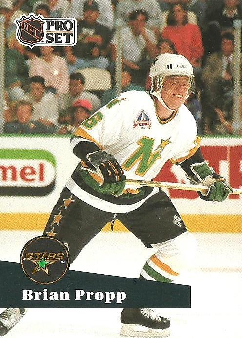 #113 - Brian Propp - Minnesota North Stars - 1991-92 Pro Set French Hockey