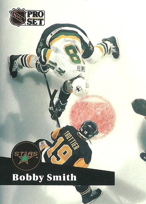 #115 - Bobby Smith - Minnesota North Stars - 1991-92 Pro Set French Hockey