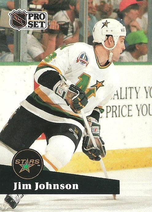 #116 - Jim Johnson - Minnesota North Stars - 1991-92 Pro Set French Hockey