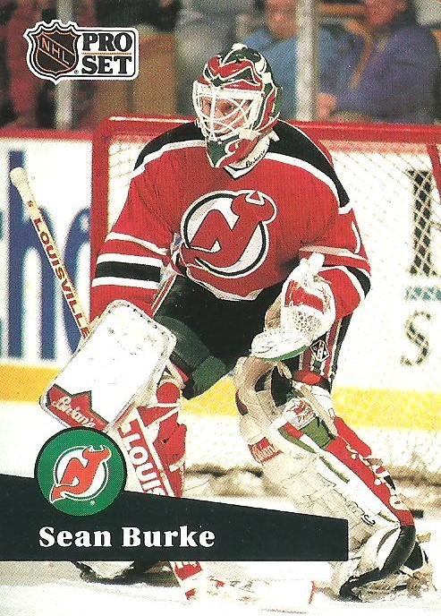 #132 - Sean Burke - New Jersey Devils - 1991-92 Pro Set French Hockey
