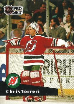 #137 - Chris Terreri - New Jersey Devils - 1991-92 Pro Set French Hockey