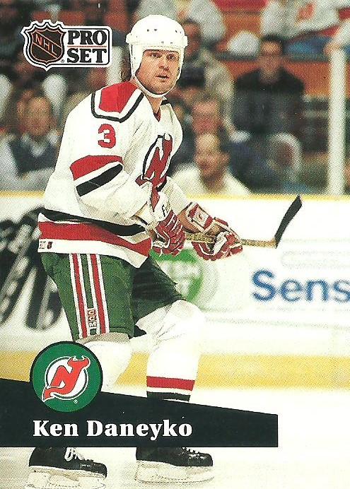 #139 - Ken Daneyko - New Jersey Devils - 1991-92 Pro Set French Hockey