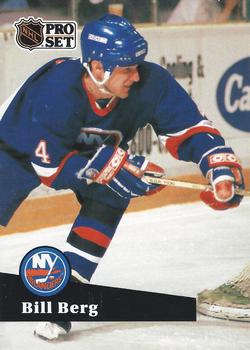 #145 - Bill Berg - New York Islanders - 1991-92 Pro Set French Hockey