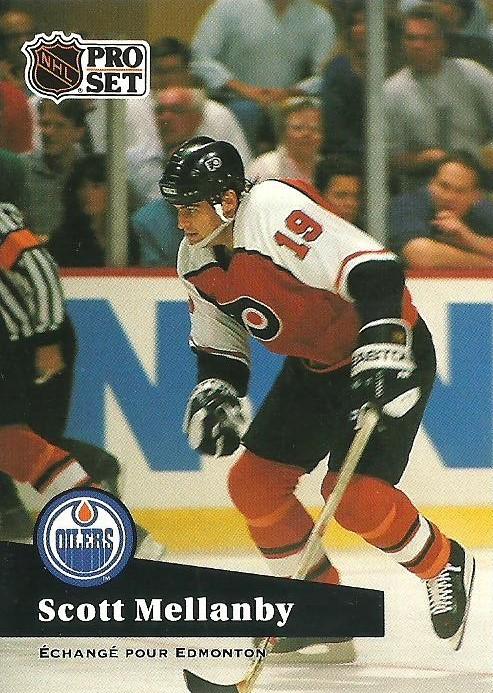 #172 - Scott Mellanby - Edmonton Oilers - 1991-92 Pro Set French Hockey