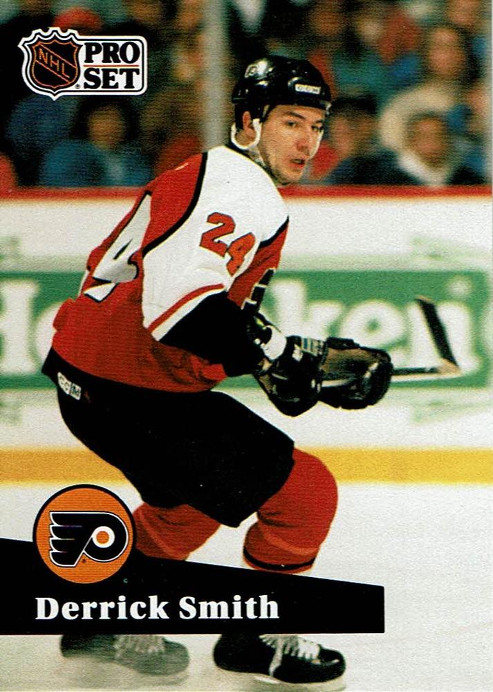 #174 - Derrick Smith - Philadelphia Flyers - 1991-92 Pro Set French Hockey