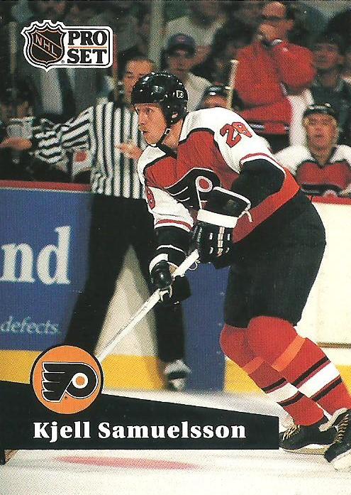 #181 - Kjell Samuelsson - Philadelphia Flyers - 1991-92 Pro Set French Hockey