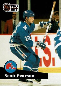 #208 - Scott Pearson - Quebec Nordiques - 1991-92 Pro Set French Hockey