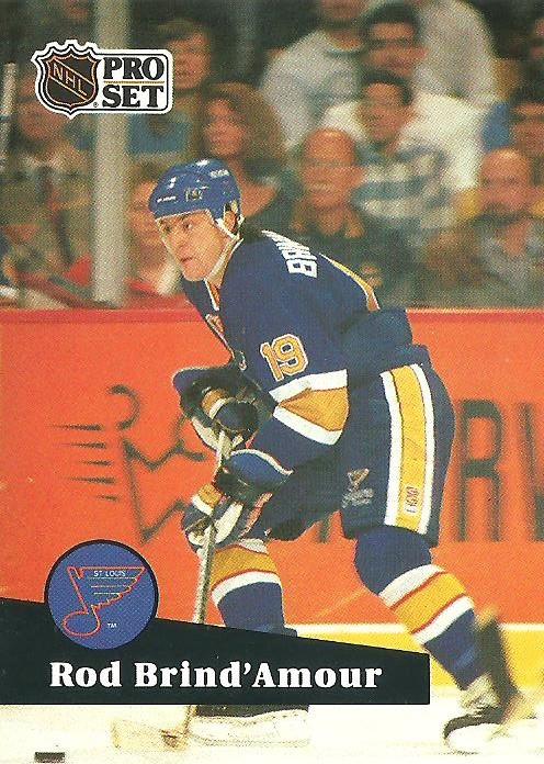 #211 - Rod Brind'Amour - St. Louis Blues - 1991-92 Pro Set French Hockey