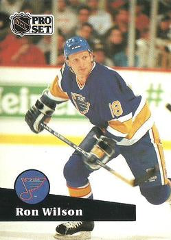 #220 - Ron Wilson - St. Louis Blues - 1991-92 Pro Set French Hockey
