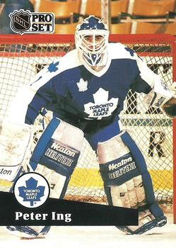 #222 - Peter Ing - Toronto Maple Leafs - 1991-92 Pro Set French Hockey