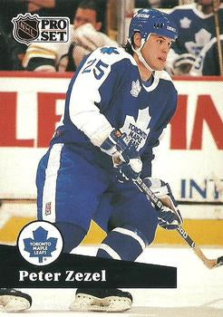 #227 - Peter Zezel - Toronto Maple Leafs - 1991-92 Pro Set French Hockey