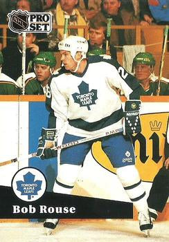 #228 - Bob Rouse - Toronto Maple Leafs - 1991-92 Pro Set French Hockey