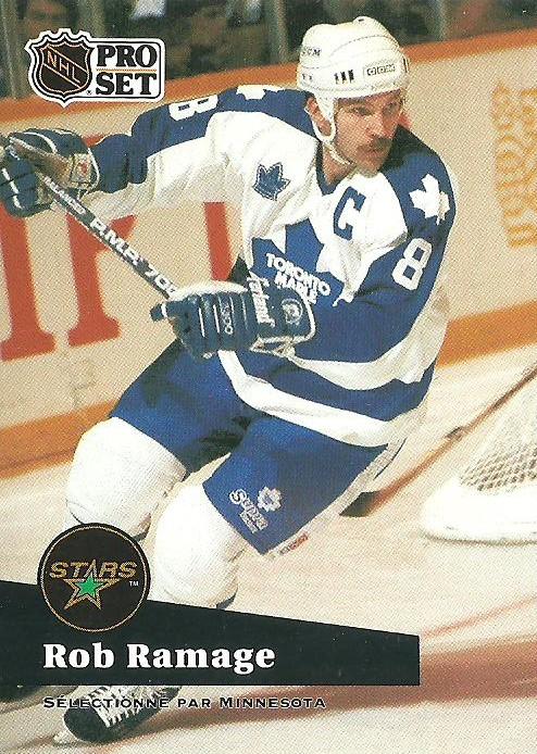 #232 - Rob Ramage - Minnesota North Stars - 1991-92 Pro Set French Hockey