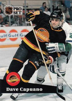 #237 - Dave Capuano - Vancouver Canucks - 1991-92 Pro Set French Hockey