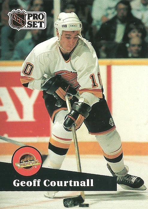 #245 - Geoff Courtnall - Vancouver Canucks - 1991-92 Pro Set French Hockey