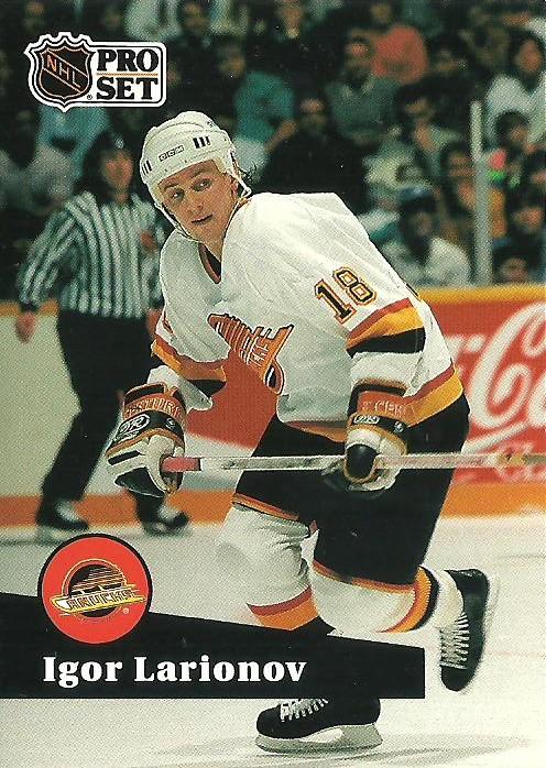 #246 - Igor Larionov - Vancouver Canucks - 1991-92 Pro Set French Hockey