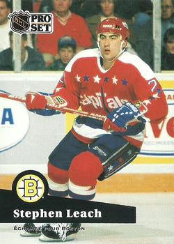 #253 - Stephen Leach - Boston Bruins - 1991-92 Pro Set French Hockey