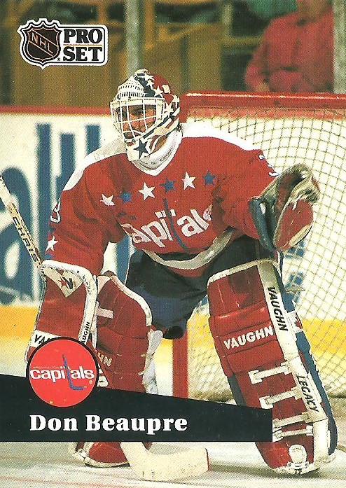 #257 - Don Beaupre - Washington Capitals - 1991-92 Pro Set French Hockey