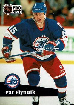 #262 - Pat Elynuik - Winnipeg Jets - 1991-92 Pro Set French Hockey
