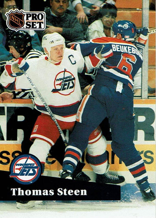 #271 - Thomas Steen - Winnipeg Jets - 1991-92 Pro Set French Hockey