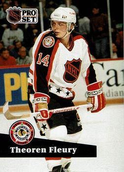 #274 - Theoren Fleury - Calgary Flames - 1991-92 Pro Set French Hockey