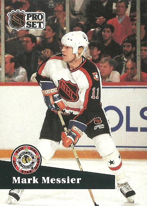 #282 - Mark Messier - Edmonton Oilers - 1991-92 Pro Set French Hockey
