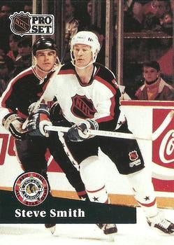 #284 - Steve Smith - Edmonton Oilers - 1991-92 Pro Set French Hockey