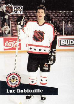 #286 - Luc Robitaille - Los Angeles Kings - 1991-92 Pro Set French Hockey