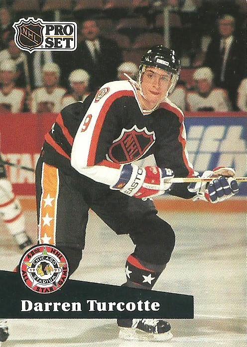 #310 - Darren Turcotte - New York Rangers - 1991-92 Pro Set French Hockey