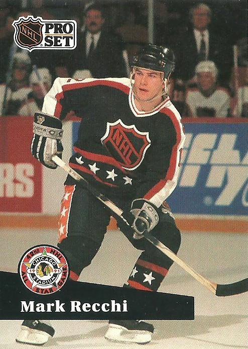 #313 - Mark Recchi - Pittsburgh Penguins - 1991-92 Pro Set French Hockey
