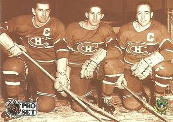 #337 - Le trio de puissance (The Punch Line) - Montreal Canadiens - 1991-92 Pro Set French Hockey