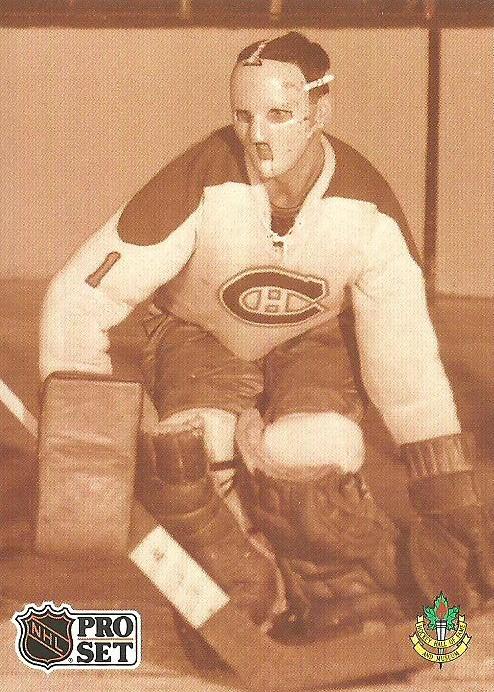 #341 - Jacques Plante - Montreal Canadiens - 1991-92 Pro Set French Hockey