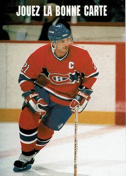#345 - Guy Carbonneau - Montreal Canadiens - 1991-92 Pro Set French Hockey