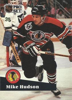 #369 - Mike Hudson - Chicago Blackhawks - 1991-92 Pro Set French Hockey